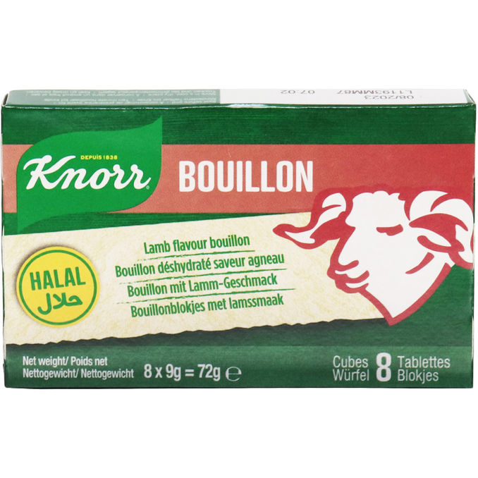Knorr Bouillon mit Lamm-Geschmack (Halal)
